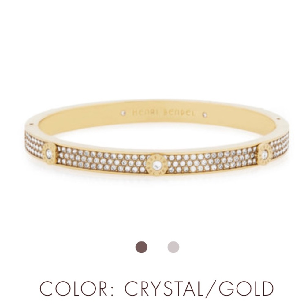 NWT miss bendel pave gold bangle